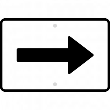 Single Arrow Sign